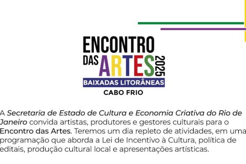 Cabo Frio recebe "Encontro das Artes" no dia 14 de junho com foco na cultura regional