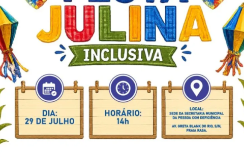 Secretaria da Pessoa com Deficiência promove Festa Julina Inclusiva na Praia Rasa,  em Búzios
