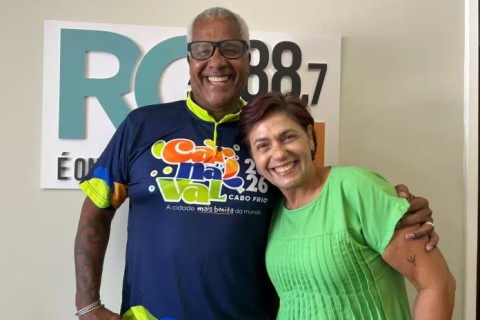 RCFM / Carlão e Sandra Aquino falam sobre Carnaval 2026 e saúde mental em Cabo Frio