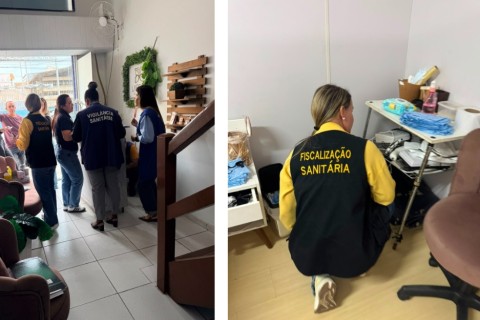 Ação da Prefeitura de Cabo frio fiscaliza clínica de estética sem autorização para funcionar