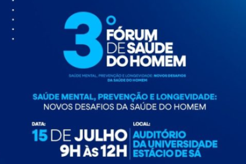 3° Fórum de Saúde do Homem de Cabo Frio recebe inscrições de profissionais da área e público em geral