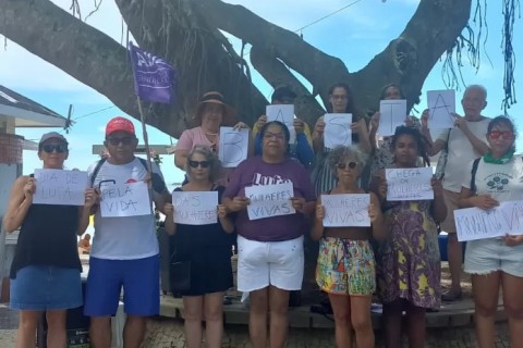Manifestações contra os feminicídios ocorrem em diversas cidades brasileiras; Rio das Ostras promove ato na Praia do Centro