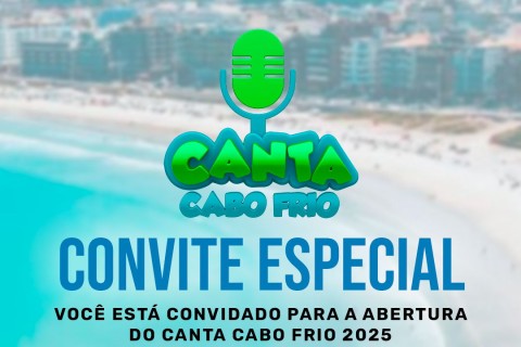 Canta Cabo Frio 2025 estreia com tributo a Djavan na Praça de São Benedito