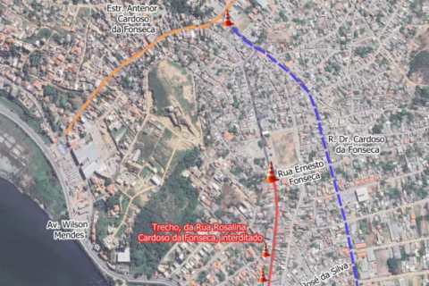 Rua no bairro Boca do Mato será interditada para obras nesta terça-feira (31) em Cabo Frio