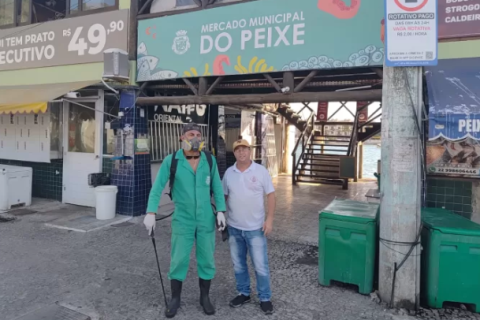 Mercado do Peixe de Cabo Frio passa por dedetização