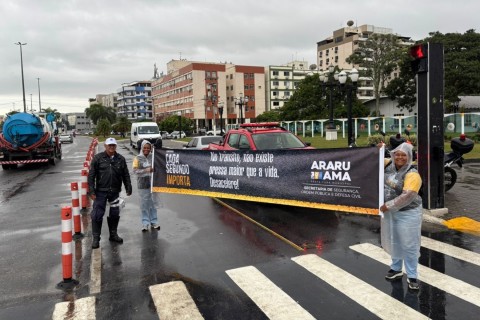 Campanha “Cada Segundo Importa” é lançada com ação educativa sobre segurança no trânsito