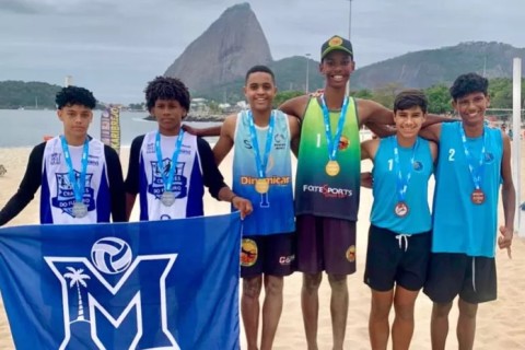 Aos 13 anos, atleta de Cabo Frio conquista título estadual sub-15 de vôlei de praia