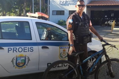 Bicicleta furtada na Rua das Pedras é recuperada por agentes do PROEIS em Búzios