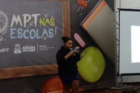 Aluna do CIEP 147, em Arraial do Cabo, conquista o 1º lugar na etapa estadual do Prêmio MPT