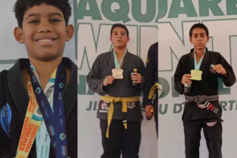 Talentos de Cabo Frio brilham em competição de jiu-jitsu em Saquarema