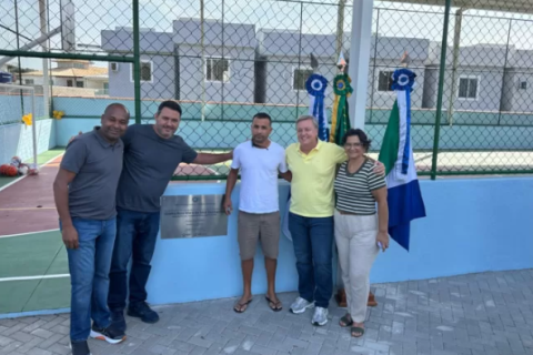 Búzios inaugura nova quadra na Escola Municipalizada Professora Eulina de Assis Marques