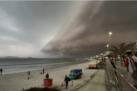 Tempestade se aproxima da Região dos Lagos: chuvas fortes e ventos intensos podem causar estragos