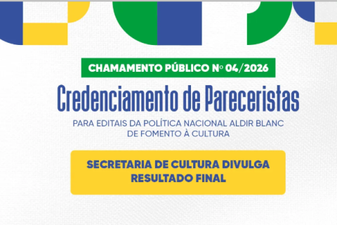 Cultura de São Pedro divulga resultado final do primeiro ciclo de credenciamento de pareceristas da PNAB
