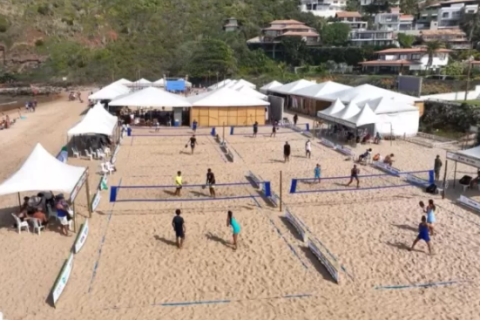 Búzios sedia RIO PRO ITF BT50 de Beach Tennis na Praia de Geribá